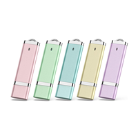 Clés USB 2.0 en gros d'usine, petite capacité, avec coques en plastique blanc et noir, emballage en boîte de bambou, prix abordable, clé USB