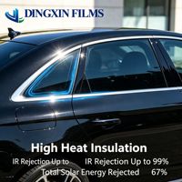 Film teinté pour vitres de voiture DINGXIN TOP-60 OEM, 2 mil, 60 % VLT, 99 % de rejet UV, 67 % d'énergie solaire totale rejetée