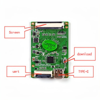 Pantalla HMI de 3.5 Pulgadas 340X800 3.3VTTL, Modo de Comunicación Serial, Pantalla LCD TFT Inteligente IPS para Dispositivos Industriales y Móviles