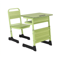 Table et chaise d'étude réglables écologiques modernes, mobilier de classe pour lycée, bois BAIGANG, garantie 3 ans