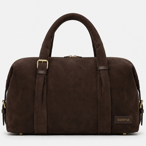 Suede Travel Duffle Bag Large Capacity Weekender Bag Soft Overnight Carry Bag For Business Travel Daily Use - Product Image 1