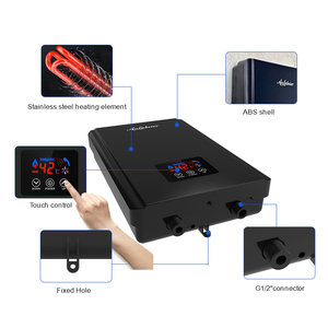 เครื่องทำน้ำอุ่นไฟฟ้าแบบติดผนังสำหรับใช้ในบ้าน 8000W 220V ให้ความร้อนทันที ควบคุมด้วยระบบสัมผัส กันน้ำระดับ IPX4 ผลิตจากสแตนเลส - Product Image 2