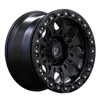 Jantes noires mat pour voitures tout-terrain 17"/18" 4X4 Beadlocks pour Toyota/Lexus/Nissan/Infiniti/Isuzu/Mitsubishi/Jeep/Dodge/Chevrolet/GMC