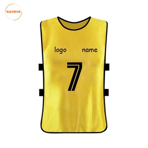 Rompi Latihan Sepak Bola Bernapas Khusus, Rompi Sepak Bola Poliester, Rompi Latihan Sepak Bola Berbahan Jaring, Rompi Sepak Bola dengan Sabuk - Product Image 6