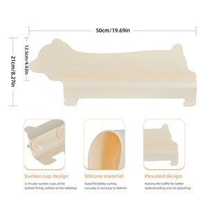 Penjualan terlaris silikon tahan lama dapur wastafel penjaga Mat ramah lingkungan keran wastafel cipratan air papan Baffle percikan air percikan Pad alat - Product Image 2