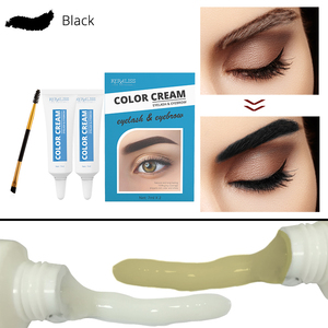 Kit de teinture semi-permanente pour <span class=keywords><strong>sourcils</strong></span> et cils Joynna - Teinture longue durée de 60 jours - Extrait de plantes naturelles - Changement de couleur rapide - Product Image 4