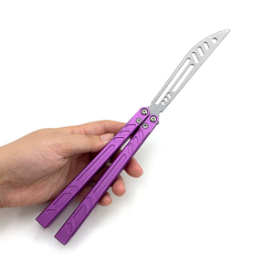 <strong>Butterfly</strong> <strong>Trainer</strong> <strong>Knife</strong> 420 Steel 6061 Aluminum Handle EDC Men's Gift Pocket <strong>Knife</strong> OEM - Product Image 4
