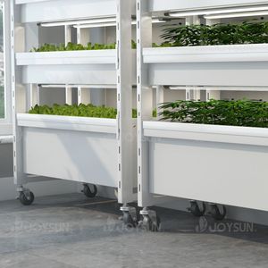 Sistema de cultivo de Interior de varios niveles personalizado, sistema de cultivo Led, estante de cultivo móvil vertical de cultivo hidropónico rodante móvil - Product Image 5