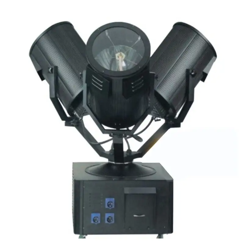 Three-headed Tower Sky Detective Light Scanning Outdoor Air Cannon Light Beam High power searchlight reflector