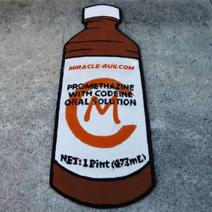 Tapis découpé à motif de dessin animé, tufté, sur mesure, avec logo - Product Image 1