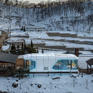 Container Capsule nhà hai phòng ngủ nhà bếp <span class=keywords><strong>prefab</strong></span> bố trí được thiết kế cho biệt thự ngoài trời cắm trại thời tiết lạnh sử dụng - Product Image 2