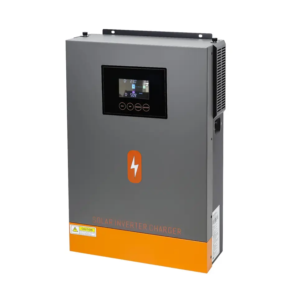 POW-HVM6.2M-48V คลื่นไซน์บริสุทธิ์48โวลต์6.2kw อินเวอร์เตอร์พลังงานแสงอาทิตย์นอกตารางไฮบริดอินเวอร์เตอร์500โวลต์ PV 120A Mppt ชาร์จพลังงานแสงอาทิตย์