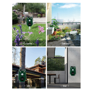 เครื่องไล่นกสุนัขแมวสุนัขและแมวควบคุมสัตว์รบกวนด้วยพลังงานแสงอาทิตย์เซ็นเซอร์ PIR อเนกประสงค์ - Product Image 3