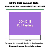 Kit de Peinture Diamant 5D Personnalisé en Gros, Peinture Photo Complète avec Diamants Ronds et Carrés AB sur Toile pour Décoration Intérieure