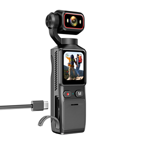 Videocamera Tascabile L19 4K per Vlog con Lente Rotante a 180 Gradi, Grandangolo, Visione Notturna, Anti-Shake, Batteria 2000mAh, Action <span class=keywords><strong>Cam</strong></span> Portatile - Product Image 4