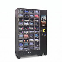 Distributeur automatique 24h/24 et 7j/7 d'accessoires sportifs et de vêtements, châssis en acier, 40 casiers, pour salle de sport