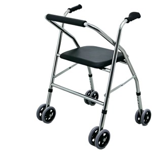 Hebei Longheng Aluminum Alloy Wheeled <b>Walker</b> Foldable Silent Wheels For <b>Elderly</b> Disabled Mobility Aid - Product Image 2