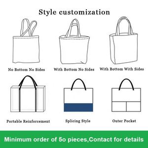 Sac fourre-tout personnalisé avec logo, réutilisable, en coton brut, sac de shopping promotionnel, sac fourre-tout en toile violette avec logo - Product Image 5