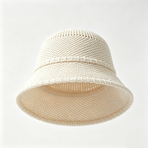 Chapeau Bob Femme en Tricot Creux Respirant et Doux, Casquette de Pêcheur au Crochet Légère pour l'Été et les Activités Quotidiennes en Extérieur - Product Image 2