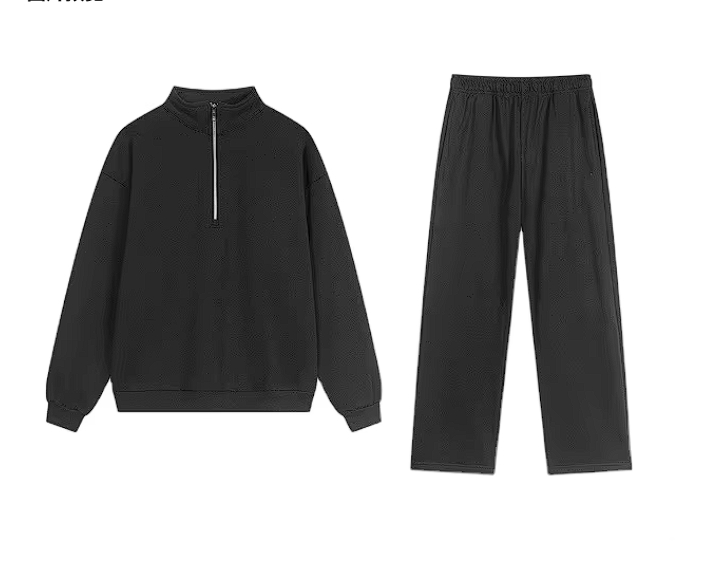 ซิป 1/4 สีเทาเข้ม