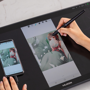 Moniteur à stylo grande taille <span class=keywords><strong>Huion</strong></span> Kamvas 22 Moniteur anti-éblouissement entièrement laminé Écran de dessin numérique Tablette graphique - Product Image 2