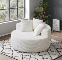 Canapé-lit en tissu velours Chesterfield moderne, confortable, multifonctionnel, solution une place, salon, pas de montage requis