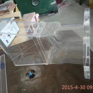 OEM Acrylic niêm phong mặt bích CNC PMMA Ống Mũ ren/Đường kính tùy biến phòng thí nghiệm/Công nghiệp sử dụng - Product Image 2