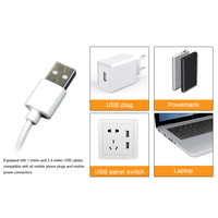 Ampoule USB DC5V 7W, lampe de camping portable, mini lampe de randonnée, lampe de tente, lampe de voyage, charge USB avec interrupteur, ampoule LED d'urgence