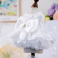 Robe de mariée en dentelle écologique pour chiens, collection Queen, style classique et dessin animé, idéale pour l'hiver et Noël - Meilleures ventes