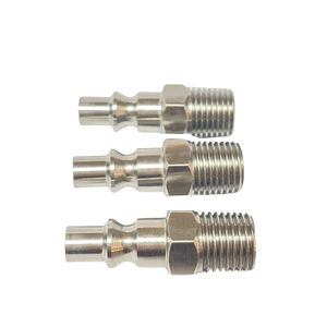 USA loại 1/4 BSP NPT thép không gỉ nam chủ đề hãng hàng không ống máy nén nhanh <span class=keywords><strong>Coupler</strong></span> khí nén khớp nối không khí cắm - Product Image 5