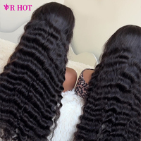 Perruque Lace Front Bouclée Birmane de 40 Pouces, Perruques en Cheveux Humains HD Lace 13x6 pour Femmes Noires, Perruque Bouclée Birmane Sans Colle