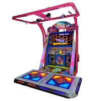 Machine de danse interactive 55 pouces à monnayeur, jeu d'arcade pour deux personnes, machine de danse somatosensorielle