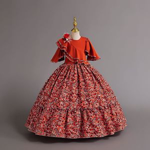 AC155 <span class=keywords><strong>Robe</strong></span> pour enfants <span class=keywords><strong>Robe</strong></span> longue à manches courtes de qualité <span class=keywords><strong>Robe</strong></span> de soirée de mariage pour petite fille - Product Image 4