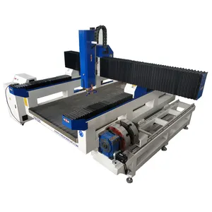 ATC 3d taş ahşap 4 eksen taş gravür cnc router 1325 2030 mermer granit testere gravür gravür kesme makinesi için taş