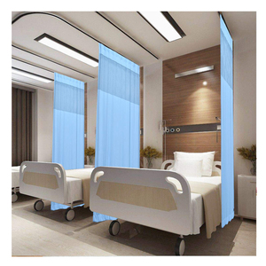 Medical curtain black antibacterial, partition of flame retardant, for hospital bed - Product Image 3