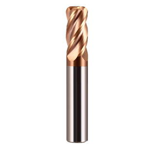 HRC58 2 Flute 4 Flute 6 Flute Flat Square Ball <strong>Nose</strong> Corner Radius Tungsten Solid Carbide <strong>End</strong> <strong>Mill</strong> Tool - Product Image 1