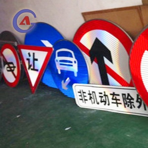 Aluminum Reflective Traffic Sign for Road Safety Warning - Product Image 2
