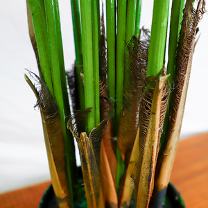 Maceta de Plástico de Alta Gama Resistente a los Rayos UV, Palmera Areca Artificial, Decorativa para Interiores, Sala de Estar - Product Image 6