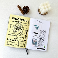 Carnet de notes A5 élégant en papier d'art, couverture rigide, fabrication sur mesure, impression personnalisée, agenda avec logo en relief