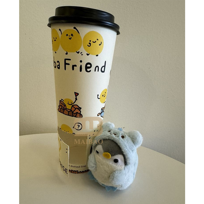 24oz Surprise Cup Custom Design Popular Unique Boba Bubble Tea Mystery Blind Box Paper Cup Special Edition Anime Toy Compartment