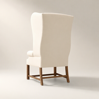 Fauteuil d'angle moderne de luxe en chêne rembourré, chaise de salle à manger design pour salles à manger et mobilier de maison