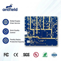 Placa PCB y ensamblaje de PCB de 2 capas FR4 OSP para tarjeta aceleradora GPU, 16 capas, interconexión de alta densidad, apilamiento 4N4 HDI