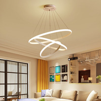 Lustre LED en gros pour chambre et salon, suspension en cristal moderne dorée