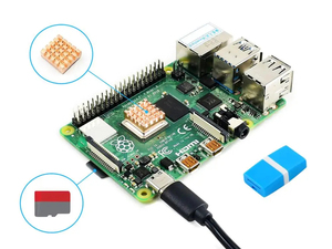 Tarjeta de inicio Waveshare PI4B, disipador de calor, fuente de alimentación, no incluye Raspberry Pi 4 K617 - Product Image 5