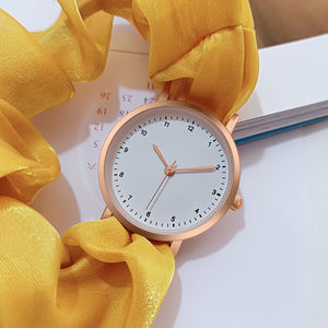 Venta al por mayor de moda nueva pulsera de gasa de aleación para mujer reloj de pulsera de cuarzo relojes aceptar logotipo personalizado - Product Image 3