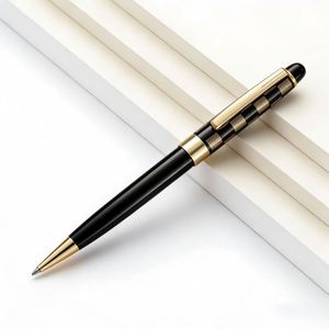 Luxury Grid Metal Ballpoint <b>Pens</b> Wholesale Business Signature Metal <b>Pen</b> Black Custom <b>Pen</b> Suitable for Corporate Activity Gifts - Product Image 4