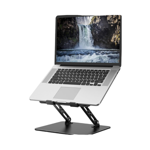 Penyangga Laptop ergonomis portabel, dudukan peninggi Laptop bisa dilipat logam aluminium, nyaman, untuk meja komputer, Laptop - Product Image 4