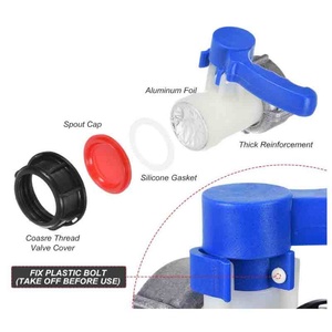 75MM 2.95" Coarse Thread Adapter for Water Container Ball <b>Valve</b> Water Container Thread Connector Water Butt IBC Converter - Product Image 5