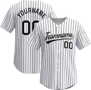 Maillot de baseball personnalisé pour hommes, femmes, garçons, chemises boutonnées personnalisées, imprimé cousu, uniforme sportif pour hommes, femmes et jeunes - Product Image 5