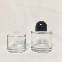 Precio de fábrica Hermosa botella de perfume 30ml 50ml 100mL Botellas de perfume de grasa corta transparente